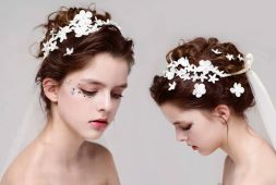 bridal-look-with-face-rhinestones