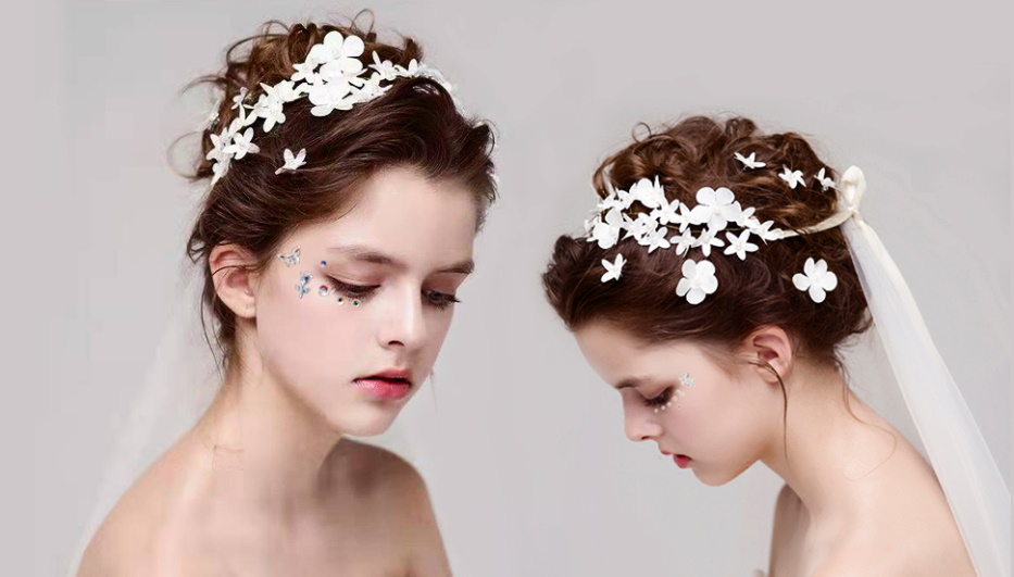 bridal-look-with-face-rhinestones