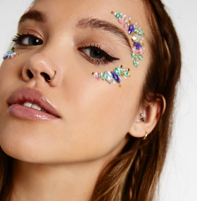 applying face rhinestones